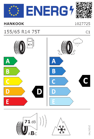 Pneumatico HANKOOK  155/65 R14 75T Kinergy 4S 2 H750