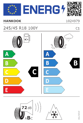 HANKOOK 245/45 R18 100Y Kinergy 4S 2 H750 XL M+S