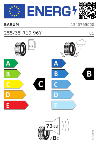 BARUM 255/35 R19 96Y Bravuris 5 HM XL FR