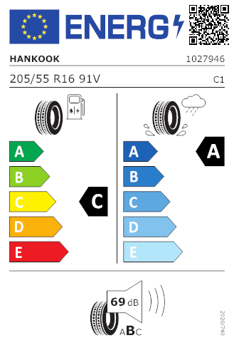 Pneumatico HANKOOK 205/55 R16 91V Ventus Prime4 K135(2places) FR