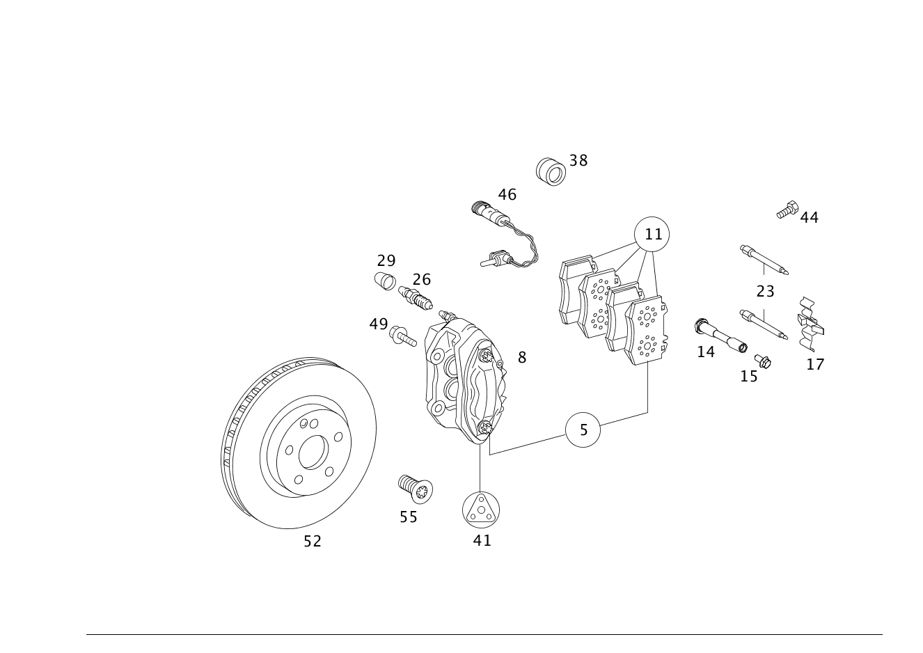 KIT PEZZI GUARNIZ. FRENO codice categorico: A0084204120