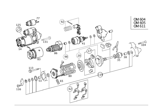 MOTORINO DI AVVIAMENTO codice categorico: A0041518901  80