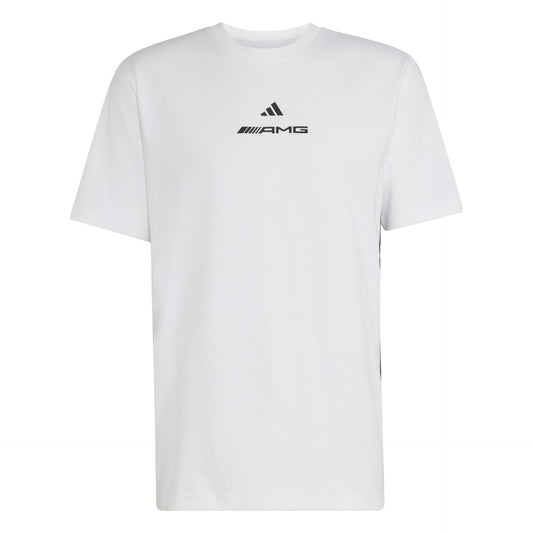 T-Shirt Unisex Mercedes-Benz AMG Bianca Loose Fit by Adidas - Prodotto Ufficiale