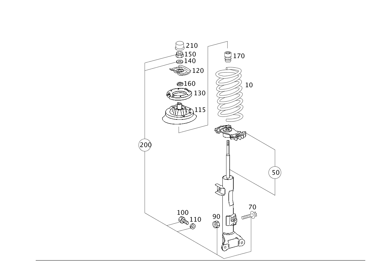 KIT PEZZI AMMORTIZZATORE codice categorico: A2033206630  64