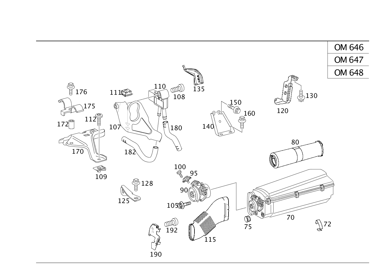 CARTUCCIA DEL FILTRO codice categorico: A6460940304