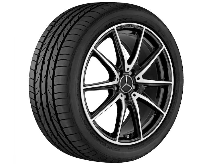 Cerchio a 10 razze AMG 50,8 cm (20 pollici), Tornitura a specchio Classe S