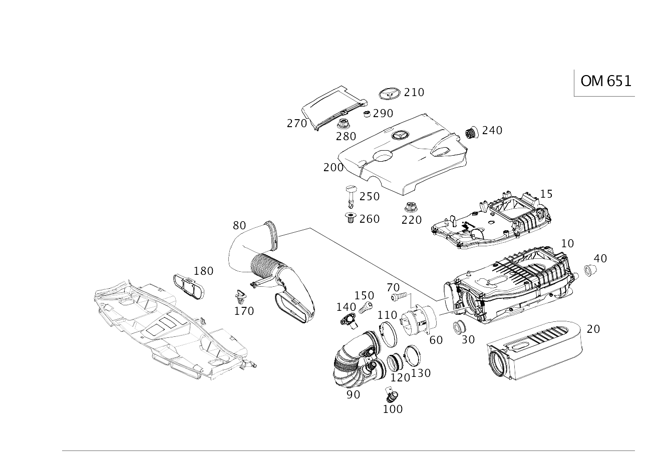 COPERTURA DEL MOTORE codice categorico: A6510102418