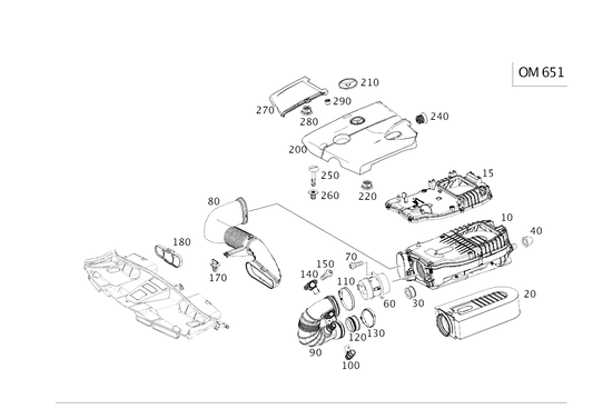 COPERTURA DEL MOTORE codice categorico: A6510102418