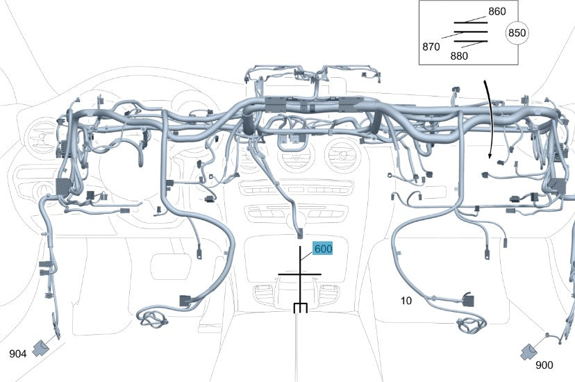 FASCIO DI CAVI ELETTRICO codice categorico: A2055402324  64