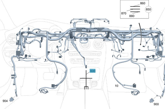 FASCIO DI CAVI ELETTRICO codice categorico: A2055402324  64