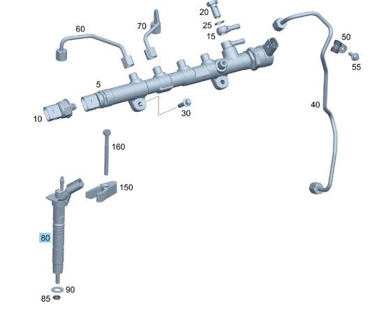 Iniettore per Common Rail