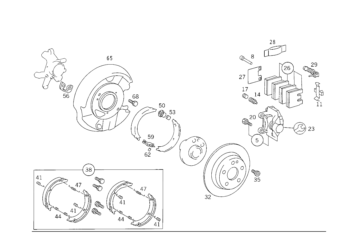 KIT PZ. GUARNIZIONE FRENO codice categorico: A0034204820