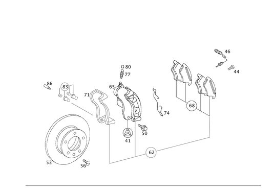 KIT PASTIGLIA FRENO codice categorico: A0044204020