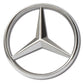 Pin, Silver Mercedes Stella Mercedes, acier lié, brillant