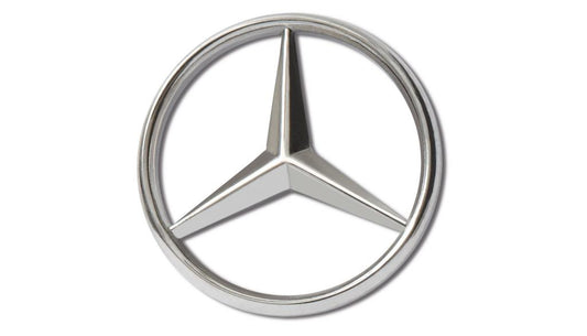 Pin, Stella Mercedes-Benz color argento, Acciaio legato, lucido