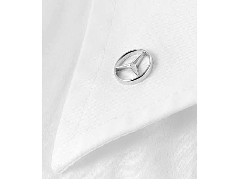 Pin, Silver Mercedes Stella Mercedes, acier lié, brillant