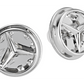 Pin, Silver Mercedes Stella Mercedes, acier lié, brillant